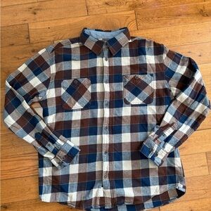 Weatherproof Blue and Brown Checkered Shirt